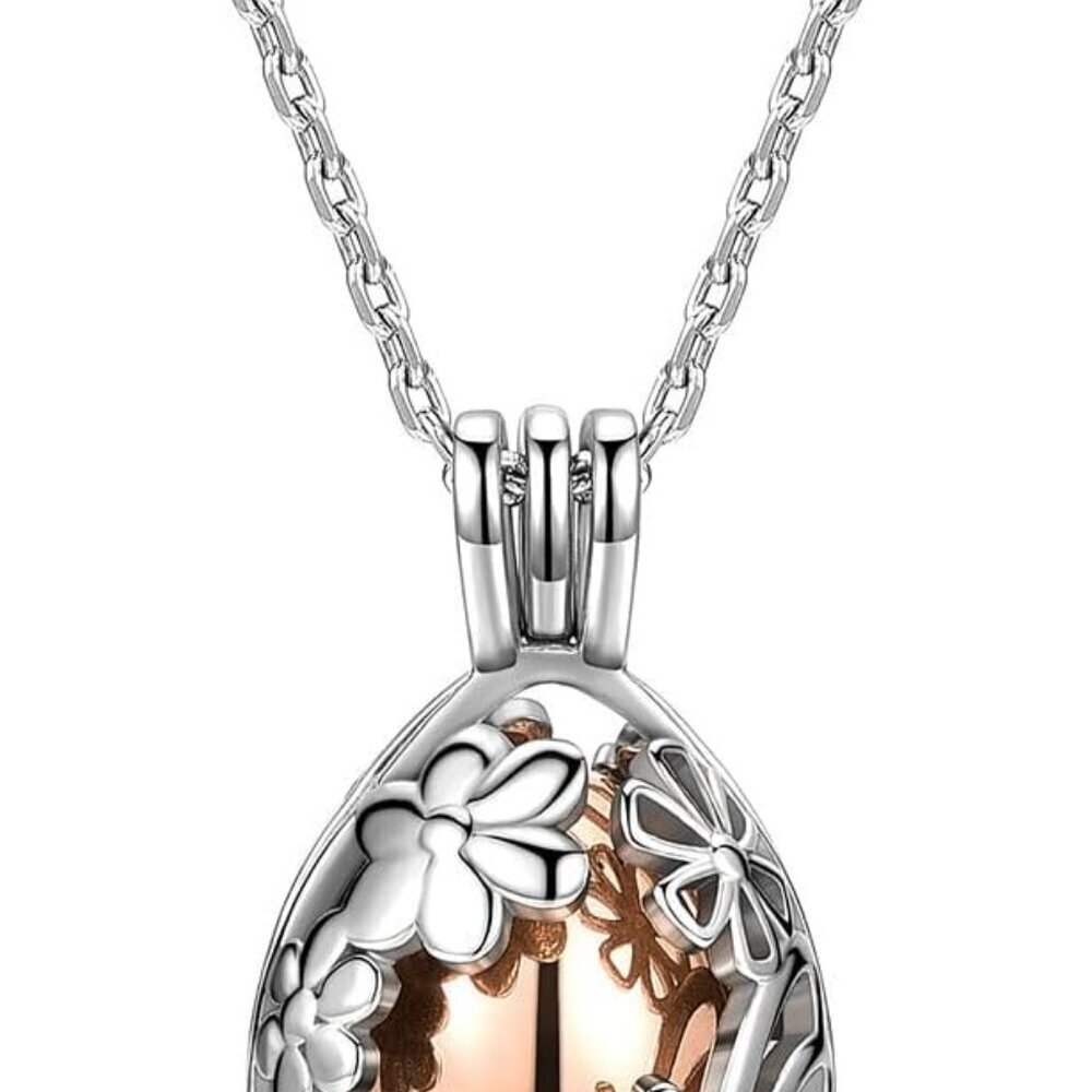 Cremation Jewelry Stainless Steel Memorial Urn Necklace for Ashes Women